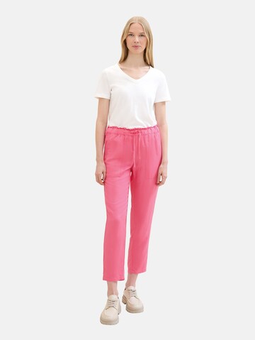 TOM TAILOR Regular Trousers in Pink