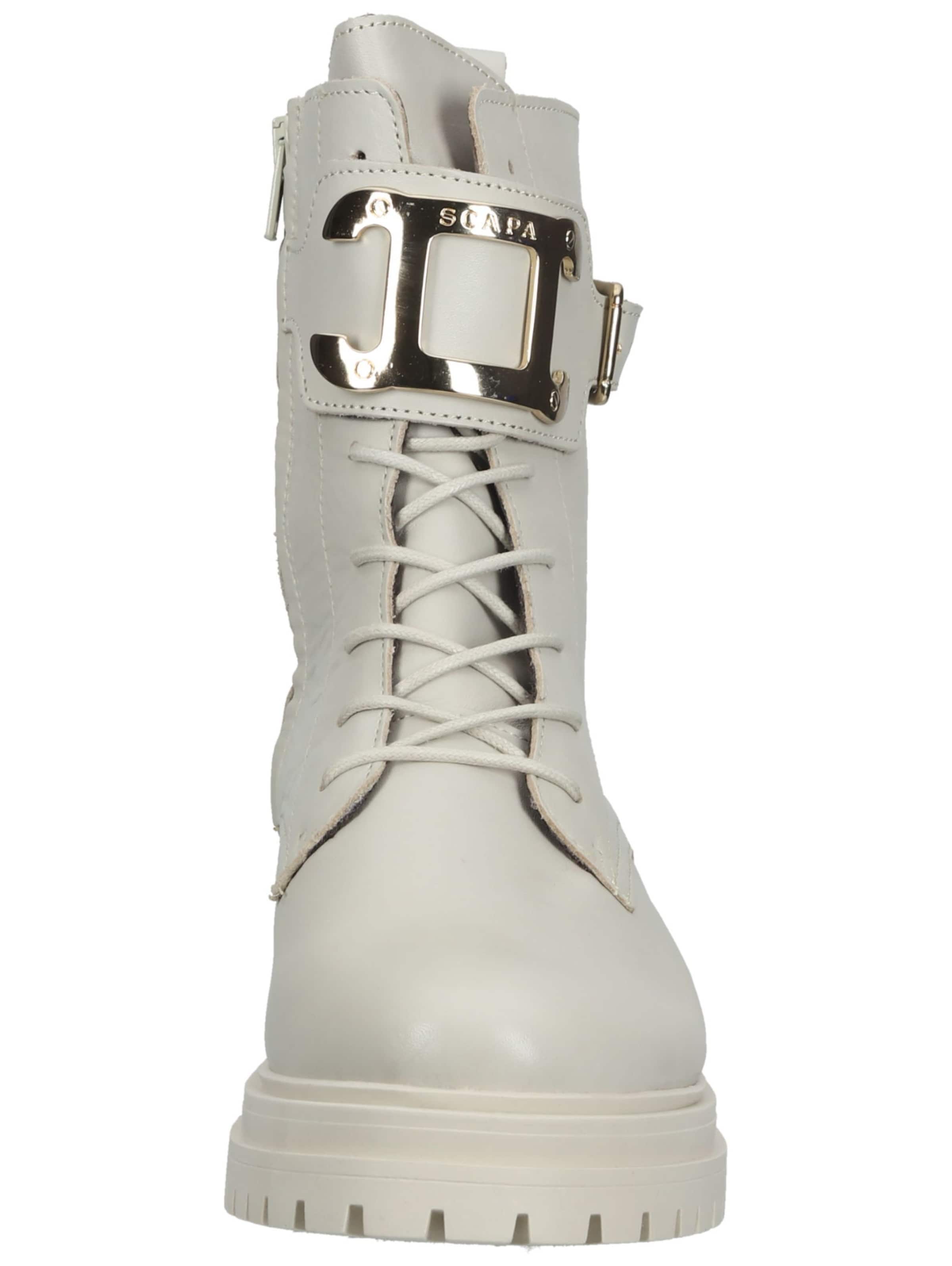 SCAPA Lace-up bootie in Beige