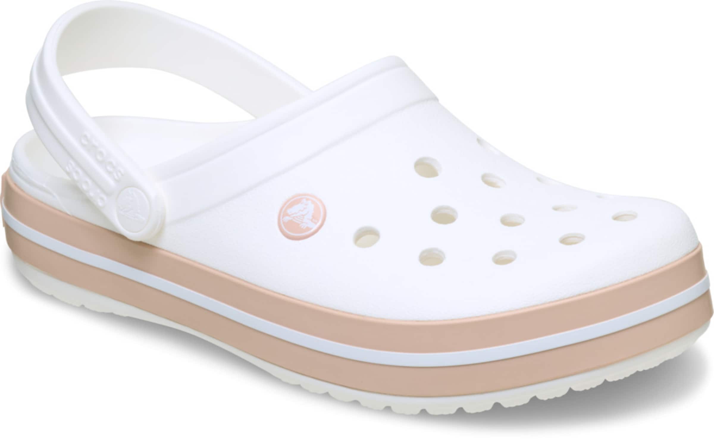 Crocs Clogs in White: front
