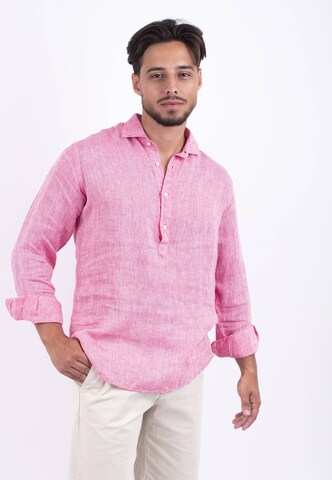 Panareha Regular fit Button Up Shirt in Pink: front