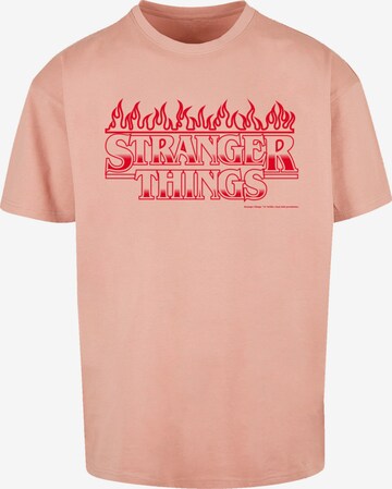 T-Shirt 'Stranger Things Netflix TV Series' F4NT4STIC en beige : devant