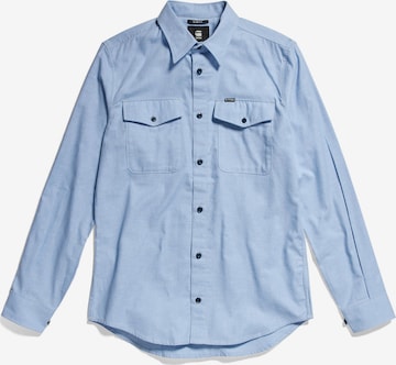 G-Star RAW Slim fit Button Up Shirt in Blue: front