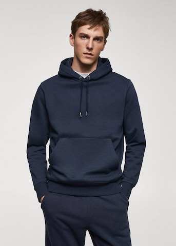 MANGO MAN Sweatshirt 'Bono' in Blue: front