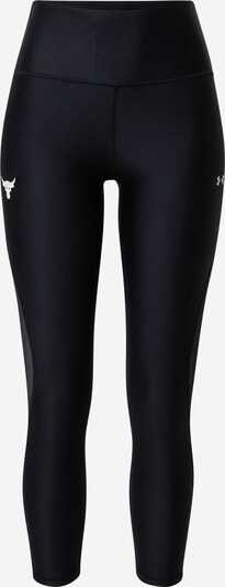 UNDER ARMOUR Workout Pants 'Prjct Rock' in Black / White, Item view