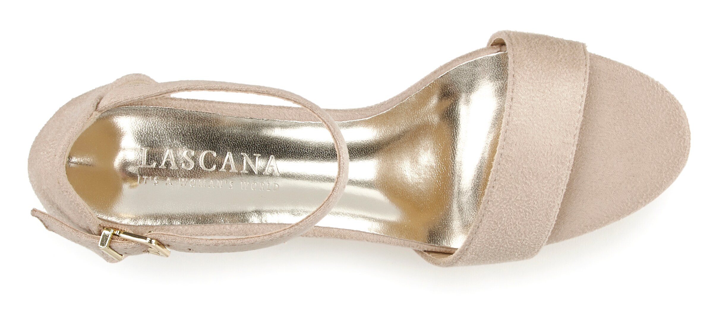 LASCANA Босоножки с ремешком в Бежевый