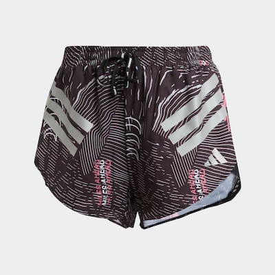 ADIDAS PERFORMANCE Workout Pants in Light grey / Cranberry / Black, Item view