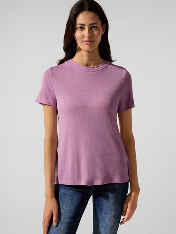 T-shirt STREET ONE en violet : devant