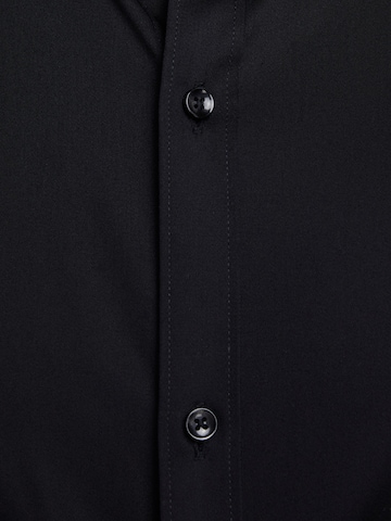 JACK & JONES Slim fit Button Up Shirt 'Parma' in Black