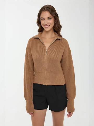 Cardigan Hiccup en marron : devant
