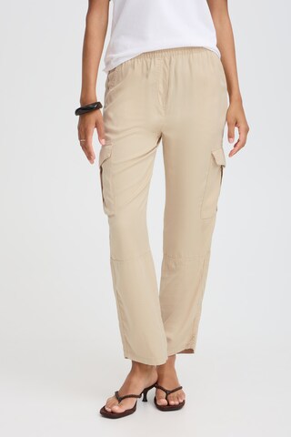 b.young - Loosefit Pantalón cargo 'BYDasine' en beige: frente