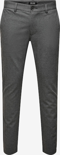 Only & Sons Pantalon chino 'Mark' en gris / noir, Vue avec produit