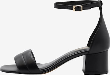 Usha Strap Sandals in Black: front