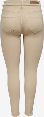 Skinny Jeans 'BLUSH' di ONLY in beige