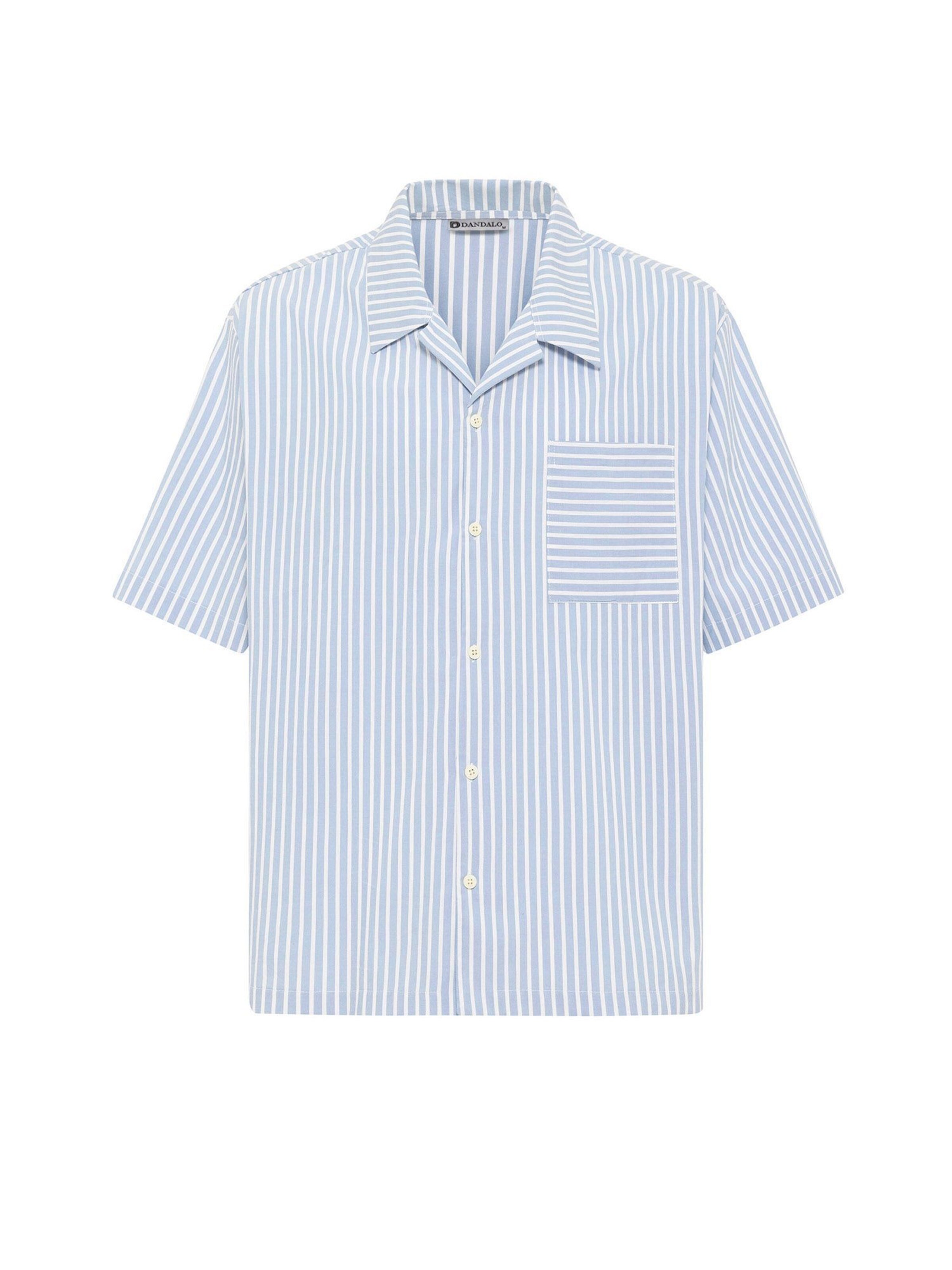 Dandalo Regular fit Overhemd in Blauw: voorkant