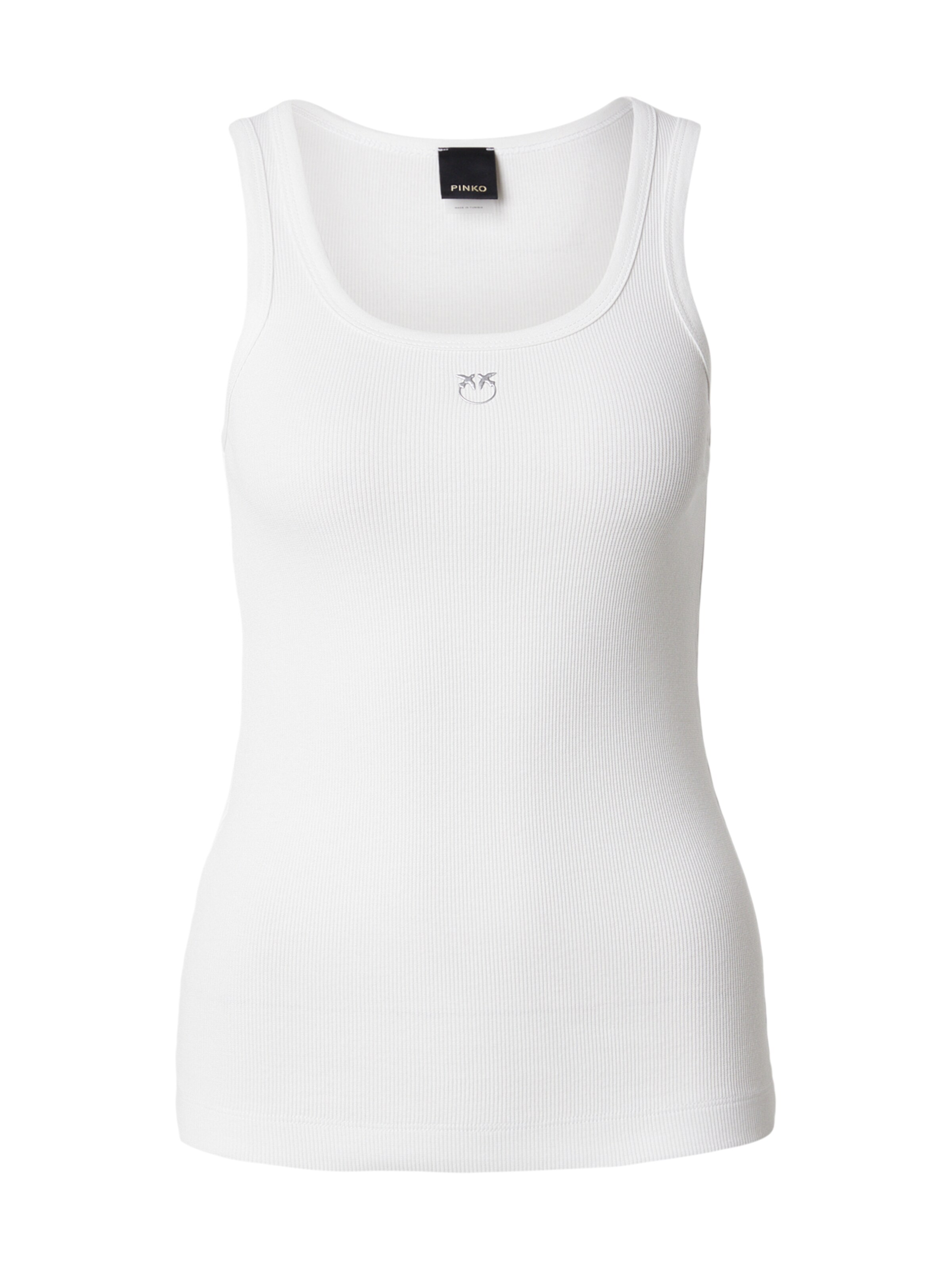 PINKO - Top 'CALCOLATORE' en blanco: frente