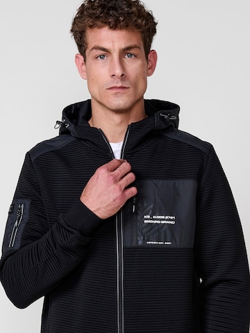 KOROSHI Sweatjacke in Schwarz
