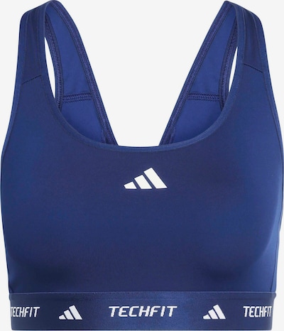 Sportinė liemenėlė iš ADIDAS PERFORMANCE, spalva – tamsiai mėlyna / balta, Prekių apžvalga