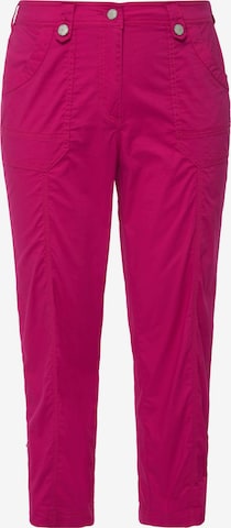 Pantalon Ulla Popken en rose : devant