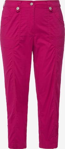 Ulla Popken Regular Broek in Roze: voorkant