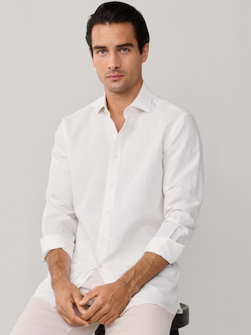 Hackett London Regular fit Overhemd in Wit