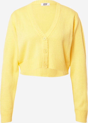 JDY Knit Cardigan 'LUCA' in Yellow: front