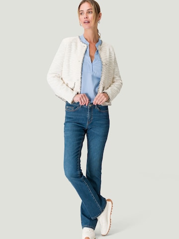 zero Flared Jeans flared Fit Style Florance 32 Inch in Blau