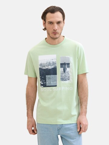 TOM TAILOR - Camiseta en verde: frente