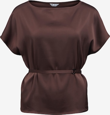 Camicia da donna 'OBJAlli' di OBJECT in marrone: frontale
