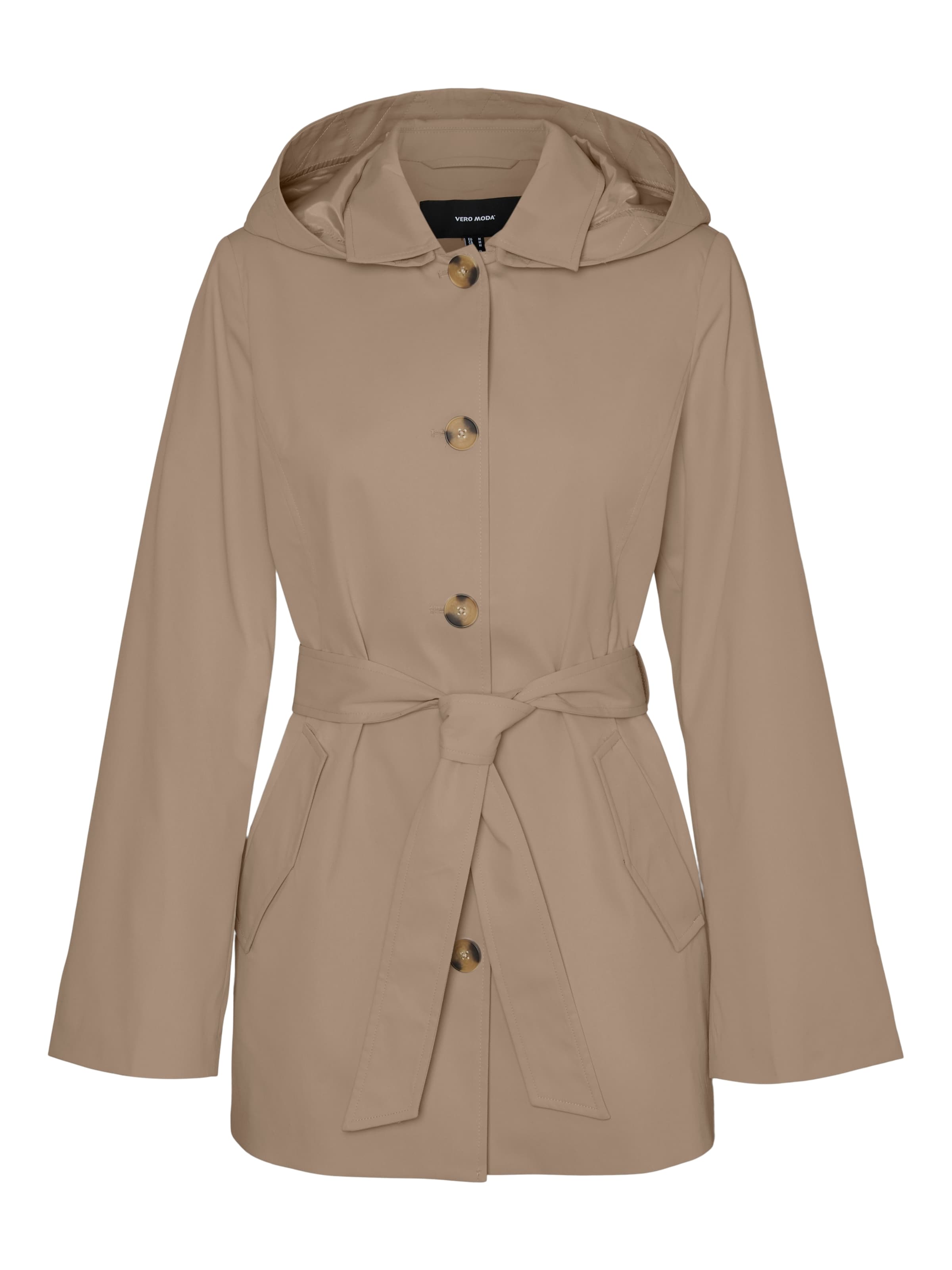 VERO MODA Between-Seasons Coat 'VMCHELSEA' in Light Brown