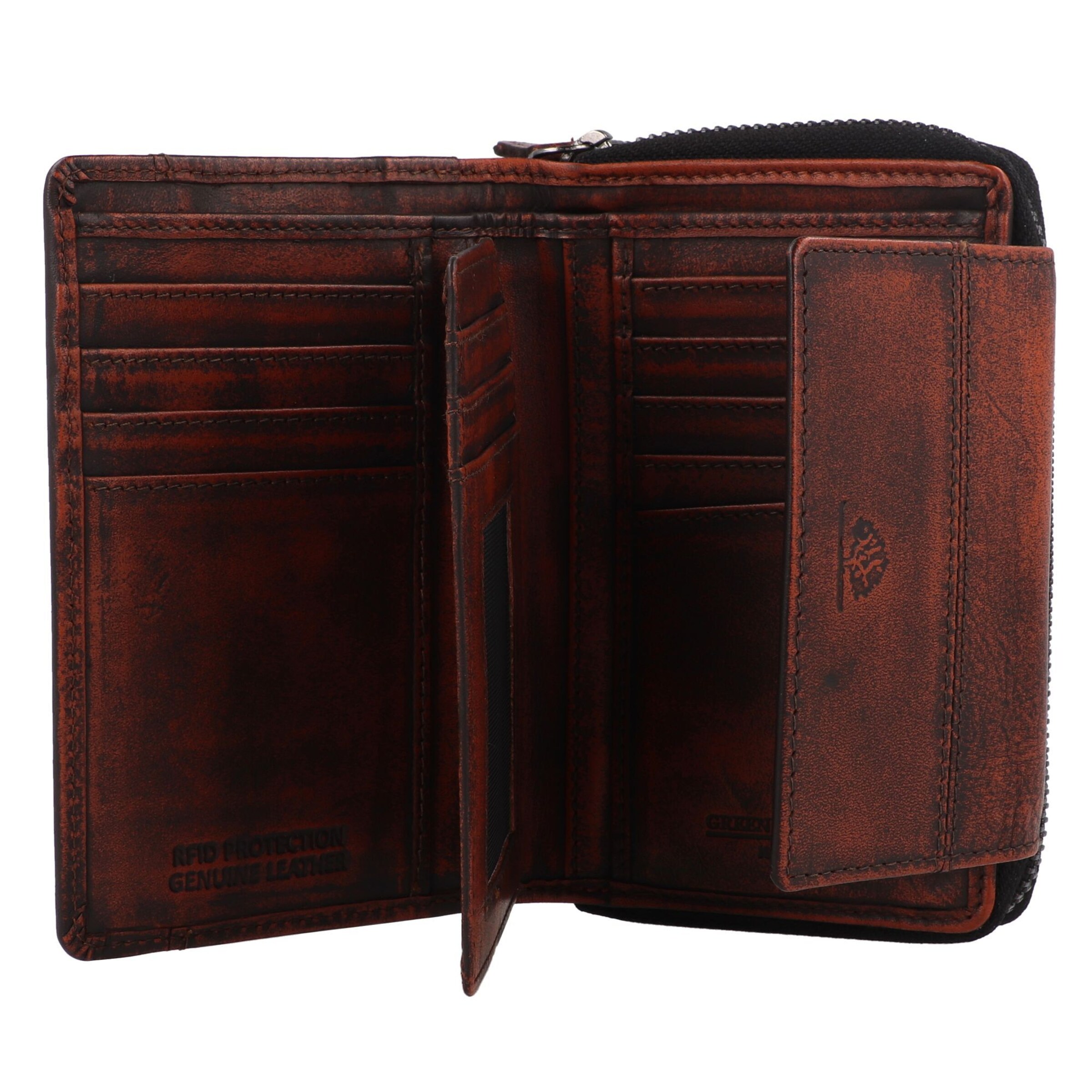 GREENBURRY Wallet 'Distressed' in Orange