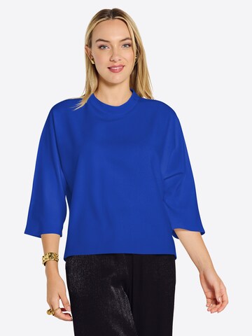 Jascha Stockholm Bluse ' Mercher ' in Blau: Vorderseite