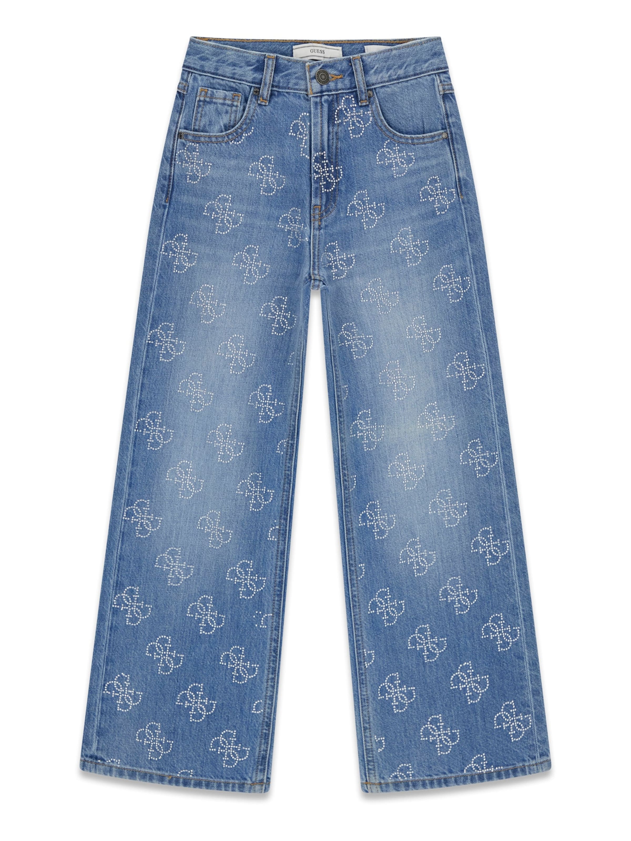 GUESS Wide leg Jeans 'RIGID' in Blue: front