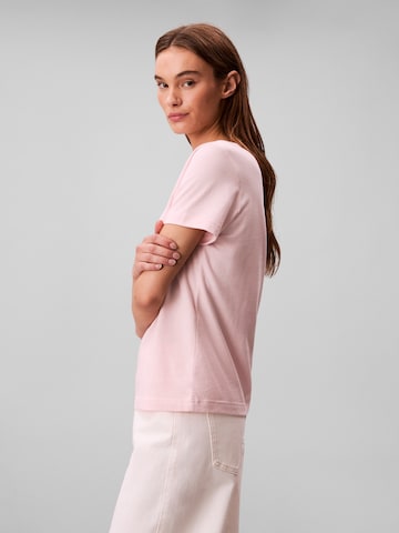 rožinė Calvin Klein Jeans Marškinėliai