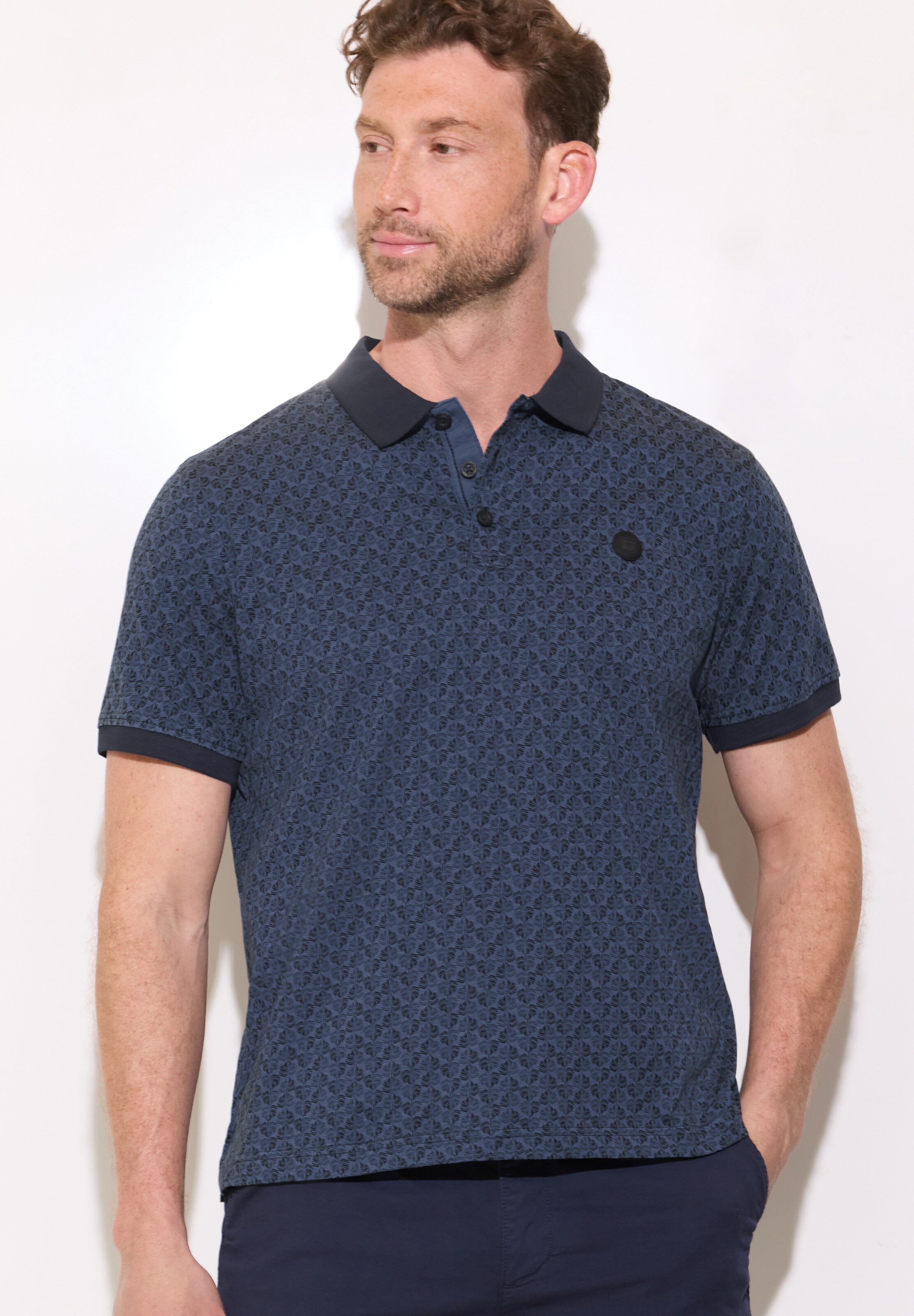 Street One MEN Shirt in Blue: front