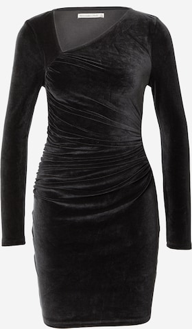 Abercrombie & Fitch Koktejlové šaty – černá: přední strana