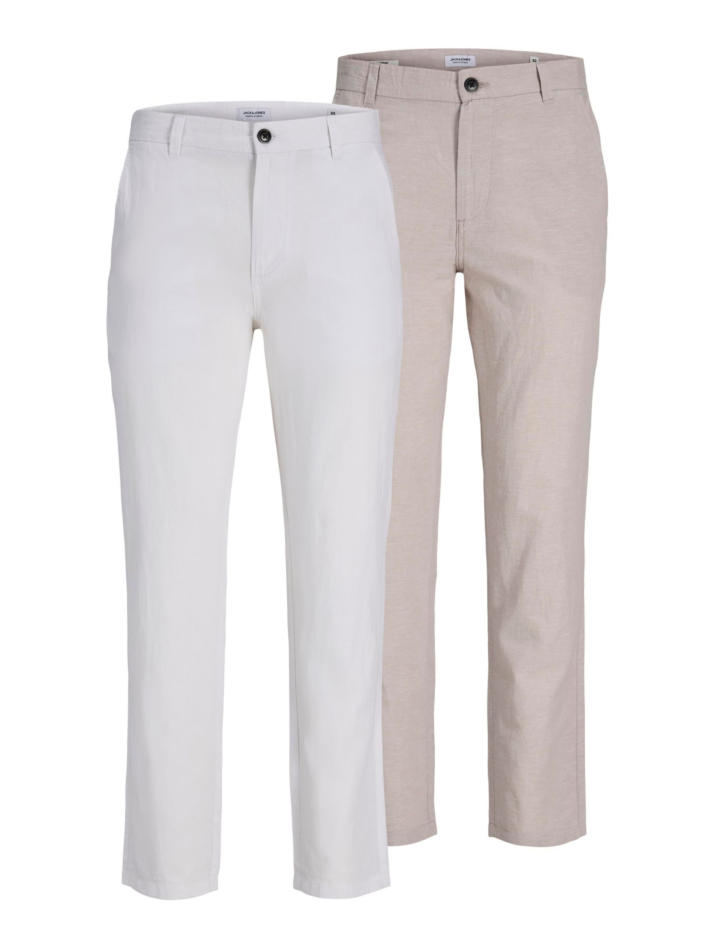 JACK & JONES - regular Pantalón chino en beige: frente