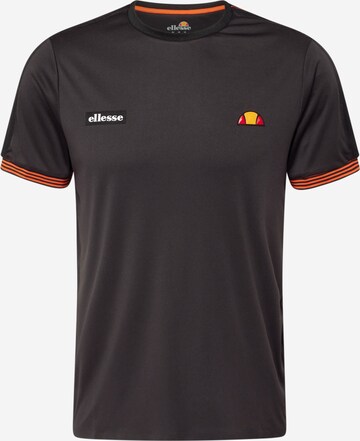 T-Shirt fonctionnel 'Parallel' ELLESSE en noir : devant