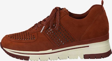 Sneaker bassa di Tamaris Pure Relax in rosso: frontale