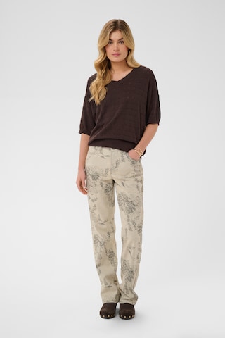 Pull-over 'CRAnnali' Cream en marron