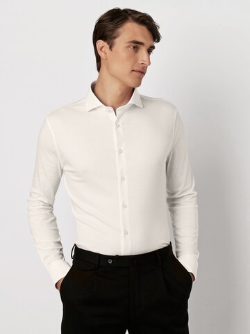 DESOTO Slim fit Zakelijk overhemd in Wit: voorkant