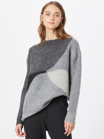 Pull-over Cartoon en gris : devant