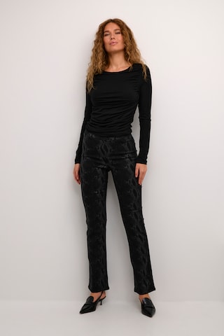 Kaffe Flared Leggings in Zwart