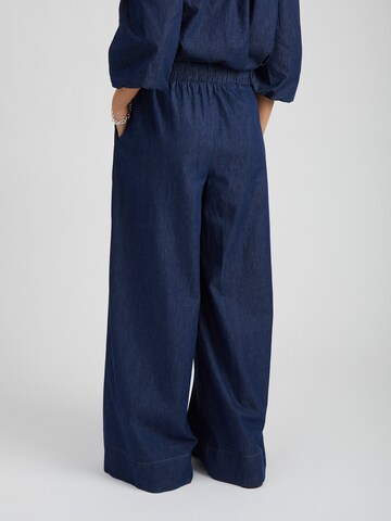 Peppercorn Wide leg Broek 'Nuisa' in Blauw