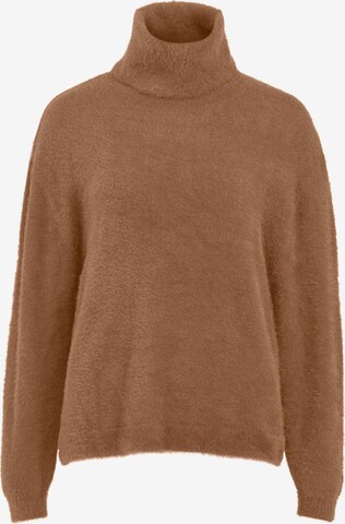 VILA Sweater 'Juli' in Brown: front