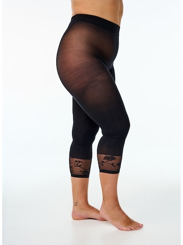 Zizzi Tights in Black: front