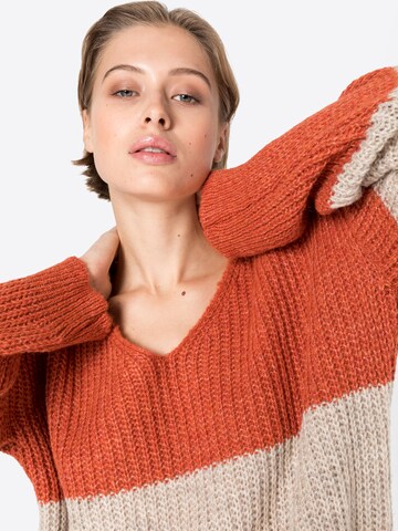 ZABAIONE - Pullover 'Luisa' em laranja