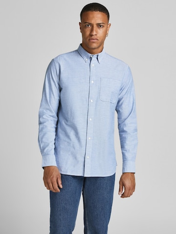 JACK & JONES Regular Fit Skjorte 'Brook' i blå: forside