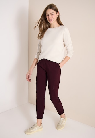 CECIL Slimfit Cargohose in Rot: Vorderseite