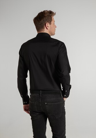 ETERNA Slim fit Overhemd in Zwart