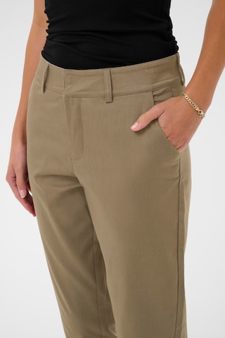 Kaffe Slimfit Lærredsbukser 'KALea' i beige